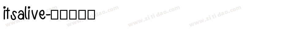 itsalive字体转换