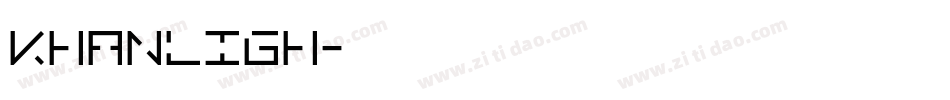KHANLIGH字体转换