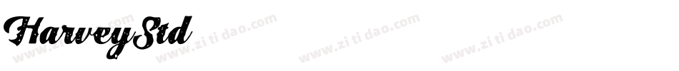 HarveyStd字体转换