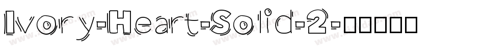 Ivory-Heart-Solid-2字体转换