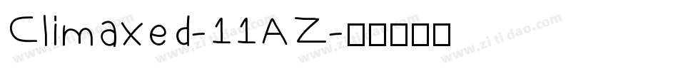 Climaxed-11AZ字体转换