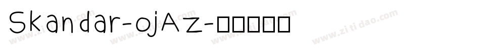 Skandar-ojAz字体转换