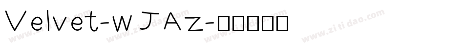 Velvet-wJAz字体转换