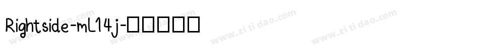 Rightside-mL14j字体转换