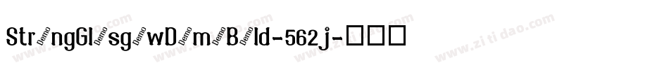 StrongGlasgowDemoBold-562j字体转换