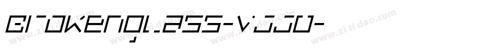 Brokenglass-vJJO字体转换