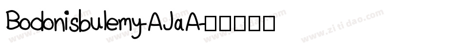Bodonisbulemy-AJaA字体转换