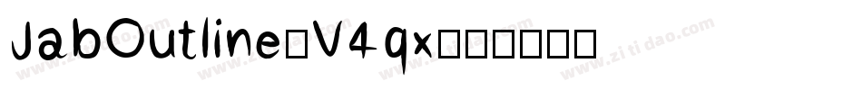 JabOutline-V4qx字体转换