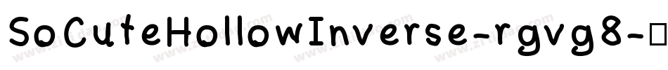 SoCuteHollowInverse-rgvg8字体转换