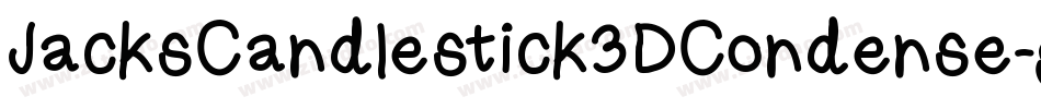 JacksCandlestick3DCondense-gYg3字体转换