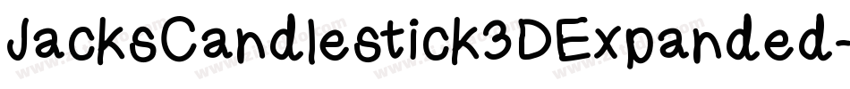 JacksCandlestick3DExpanded-om5q字体转换