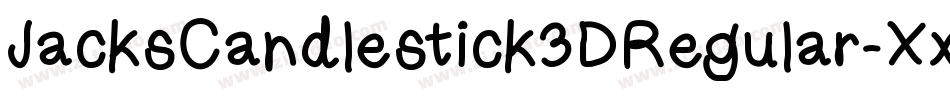 JacksCandlestick3DRegular-Xx92字体转换