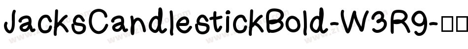 JacksCandlestickBold-W3R9字体转换