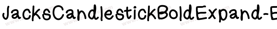 JacksCandlestickBoldExpand-Evzg字体转换