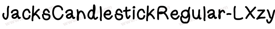 JacksCandlestickRegular-LXzy字体转换
