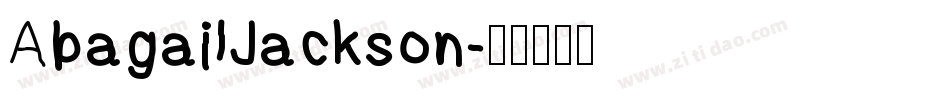 AbagailJackson字体转换