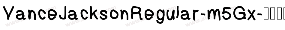VanceJacksonRegular-m5Gx字体转换