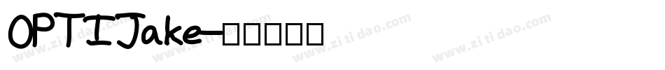 OPTIJake字体转换