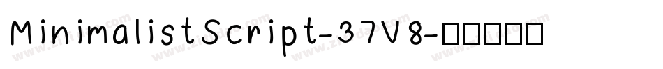 MinimalistScript-37V8字体转换