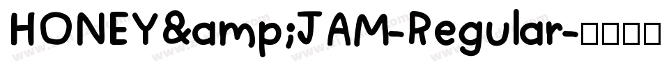 HONEY&JAM-Regular字体转换