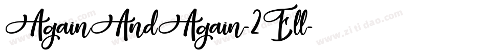 AgainAndAgain-2Ell字体转换