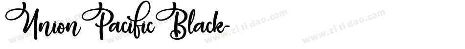 UnionPacificBlack字体转换