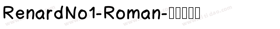 RenardNo1-Roman字体转换