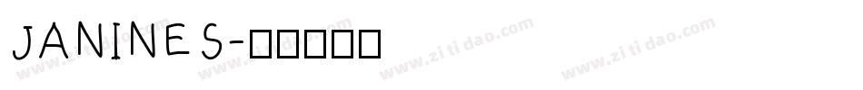 JANINES字体转换