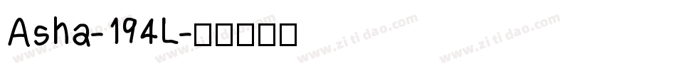 Asha-194L字体转换
