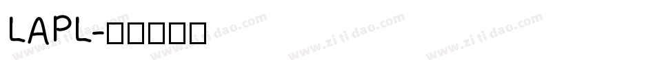 LAPL字体转换