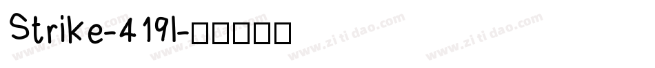 Strike-419l字体转换