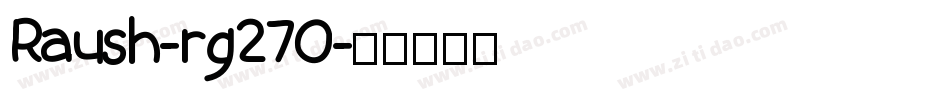Raush-rg27O字体转换