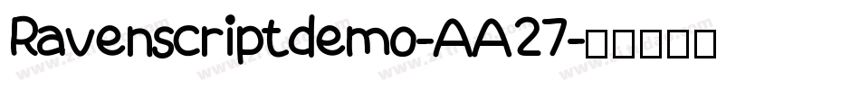 Ravenscriptdemo-AA27字体转换