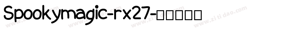 Spookymagic-rx27字体转换
