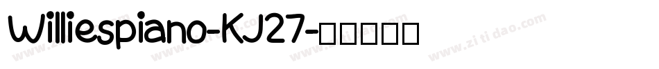 Williespiano-KJ27字体转换