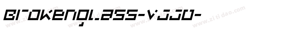 Brokenglass-vJJO字体转换