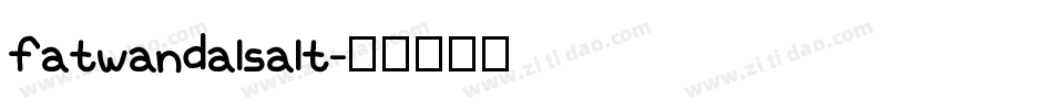 fatwandalsalt字体转换