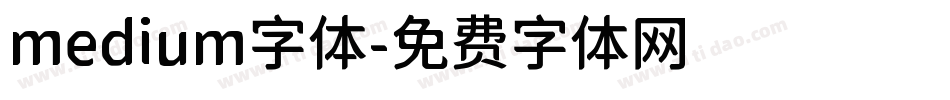 medium字体字体转换