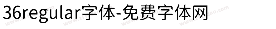 36regular字体字体转换