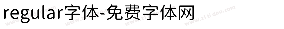 regular字体字体转换