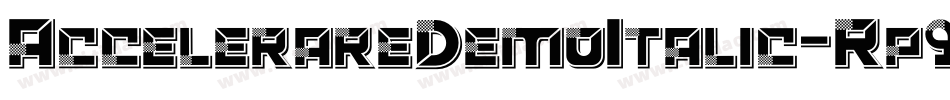 AccelerareDemoItalic-Rp9GV字体转换