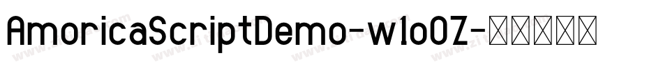 AmoricaScriptDemo-w1oOZ字体转换