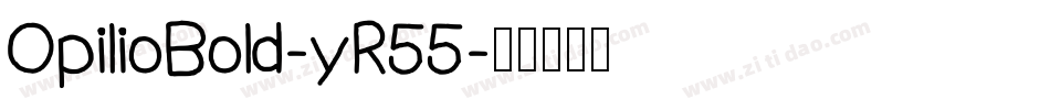 OpilioBold-yR55字体转换