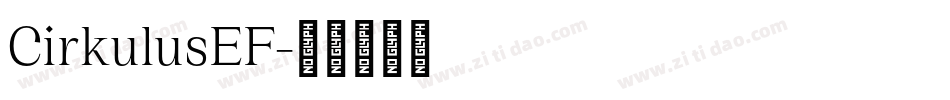 CirkulusEF字体转换