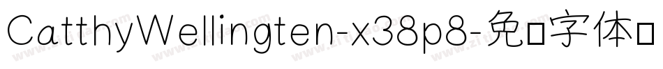 CatthyWellingten-x38p8字体转换