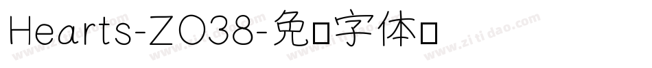 Hearts-ZO38字体转换