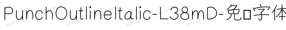 PunchOutlineItalic-L38mD字体转换