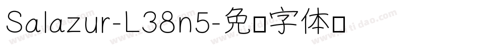 Salazur-L38n5字体转换