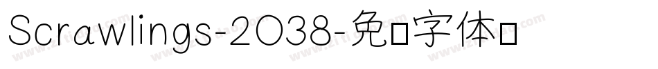 Scrawlings-2O38字体转换