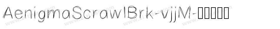 AenigmaScrawlBrk-vjjM字体转换